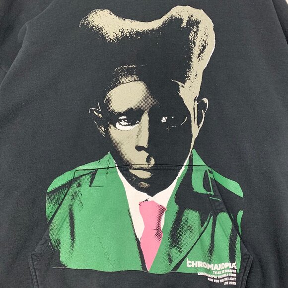 Tyler the Creator Chromakopia World Tour Black Green Hoodie XXL 2XL - Picture 6 of 16
